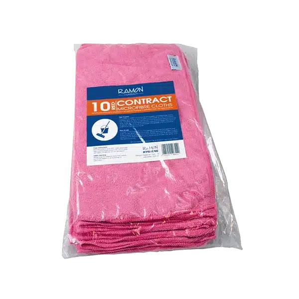 Ramon Hygiene Optima Proclean Shine Microfibre Cloths pack of 10 - Image 3