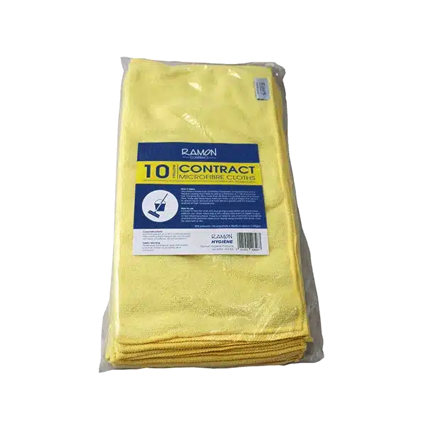 Ramon Hygiene Optima Proclean Shine Microfibre Cloths pack of 10 - Image 4