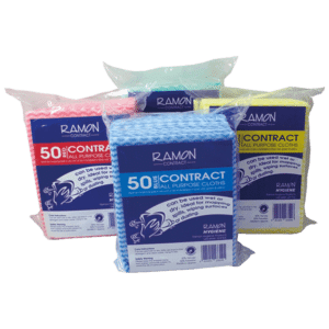 Ramon ‘Contract’ All Purpose Cloths pack of 50 choice of 4 colours