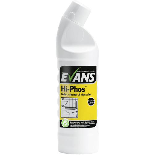 evans vanodine HI-PHOS heavy duty washroom and toilet cleaner/descaler 1 Litre bottle