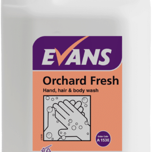 Evans Vanodine ORCHARD FRESH Hand Body Wash & Shampoo 5 Litre Bottle