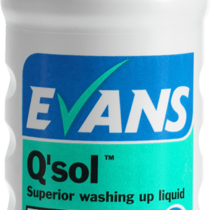 Evans Vanodine Q'SOL superior washing up liquid BEST SELLER 1 Litre Bottle