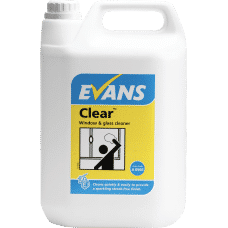 Evans Vanodine CLEAR Window, Glass & Stainless Steel Cleaner 5 Litre