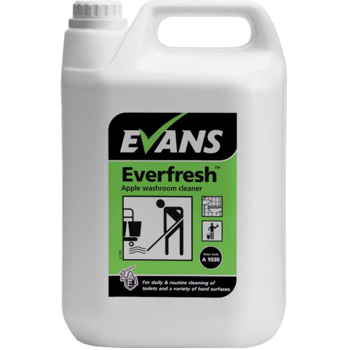 Evans Vanodine EVERFRESH APPLE Toilet Cleaner 5 Litre Bottle