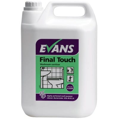Evans Vanodine FINAL TOUCH Washroom sanitiser 5 Litres