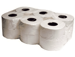 Mini Jumbo Toilet Rolls x 12, 2 ply 150 metre