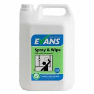 Evans Vanodine Spray & Wipe 5 Ltr Daily Multi Task Cleaner