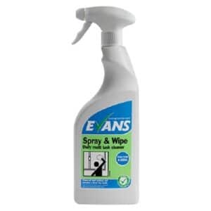 Evans Vanodine SPRAY N WIPE 750 ml x 6 multi task daily cleaner