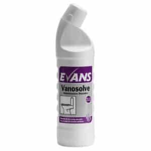 Evans Vanodine VANOSOLVE Toilet Cleaner & Descaler Ideal for hard water areas 1 Litre Bottle