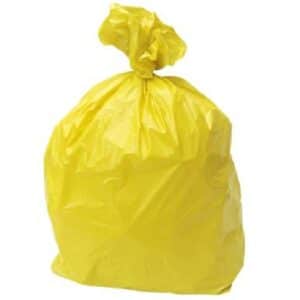 Yellow Bin Liners x 200 18"x29"x39" 15 kg strength