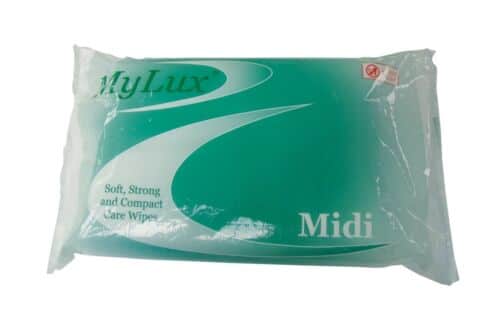 Mylux midi dry wipes packs of 125 BOX of 32 packs