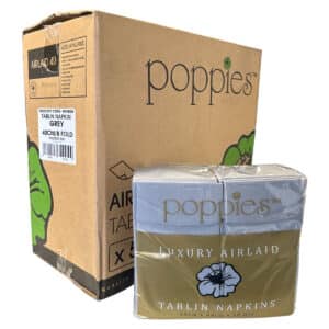 Poppies Tablin Airlaid Luxury Disposable Napkins - Box Of 500 Napkins