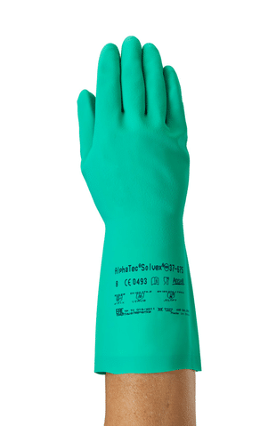 Ansell AlphaTec 37-675 SOLVEX Nitrile Safety Gloves pack of 12 pairs - Image 3