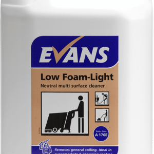 Evans Vanodine LOW FOAM LIGHT neutral multi surface cleaner 5 ltr