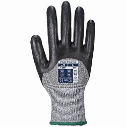 PORTWEST A621 - Cut 3/4 Nitrile Foam Glove SIZE 8 Medium - Image 2