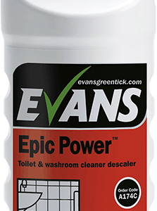 Evans Vanodine EPIC POWER Toilet and Washroom Cleaner Descaler 6 x 1 ltr