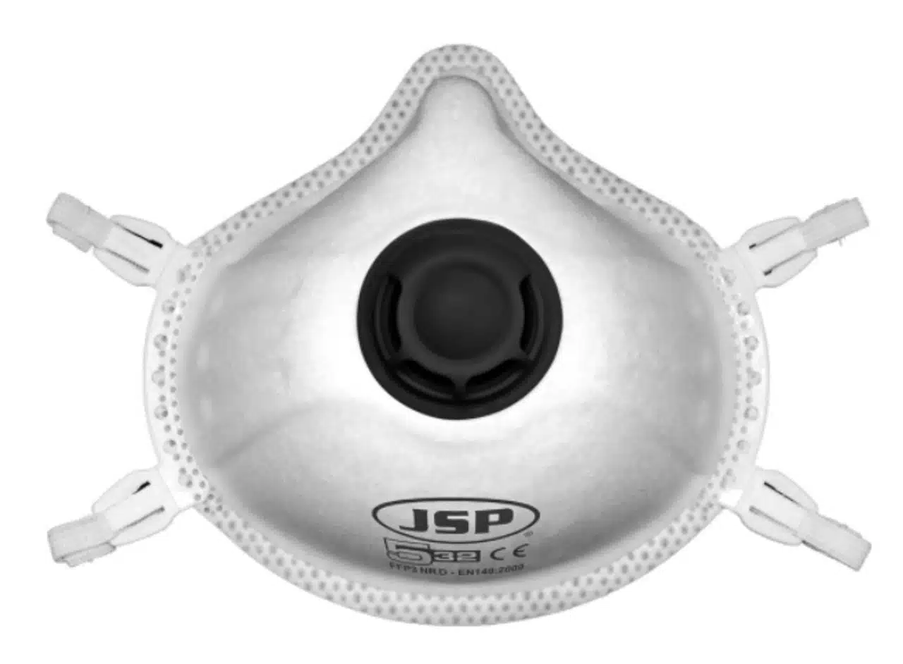 JSP 532 FFP3 Valved Moulded Disposable Face Masks pack of 5 - Image 3