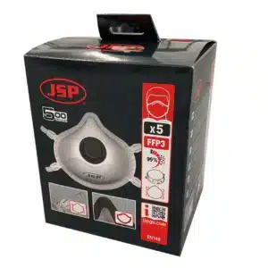 JSP 532 FFP3 Valved Moulded Disposable Face Masks pack of 5
