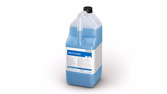 Ecolab Clear Dry Classic Liquid Rinse Aid for Soft/Medium Water 5 Litre