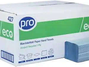 PRO Eco V-Fold 1 Ply Recycled Paper Towels Box of 5000