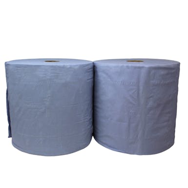 Jumbo Blue Wiper Rolls twin pack 300 mtr x 29cm - Image 2