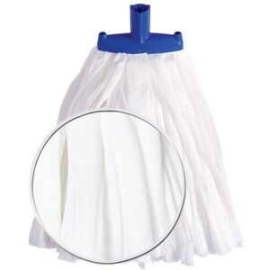 Jangro Blue Big White Prairie Stubby Mop Head Pack of 10