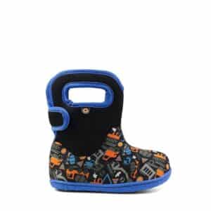 BOGS Wellies-Fur Lined-INFANTS UK 7, CONSTRUCTION PATTERN